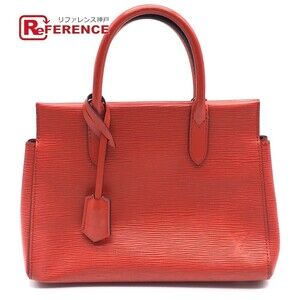 Louis Vuitton Epi Marly Handbag Shoulder Bag Leather Castilian Red